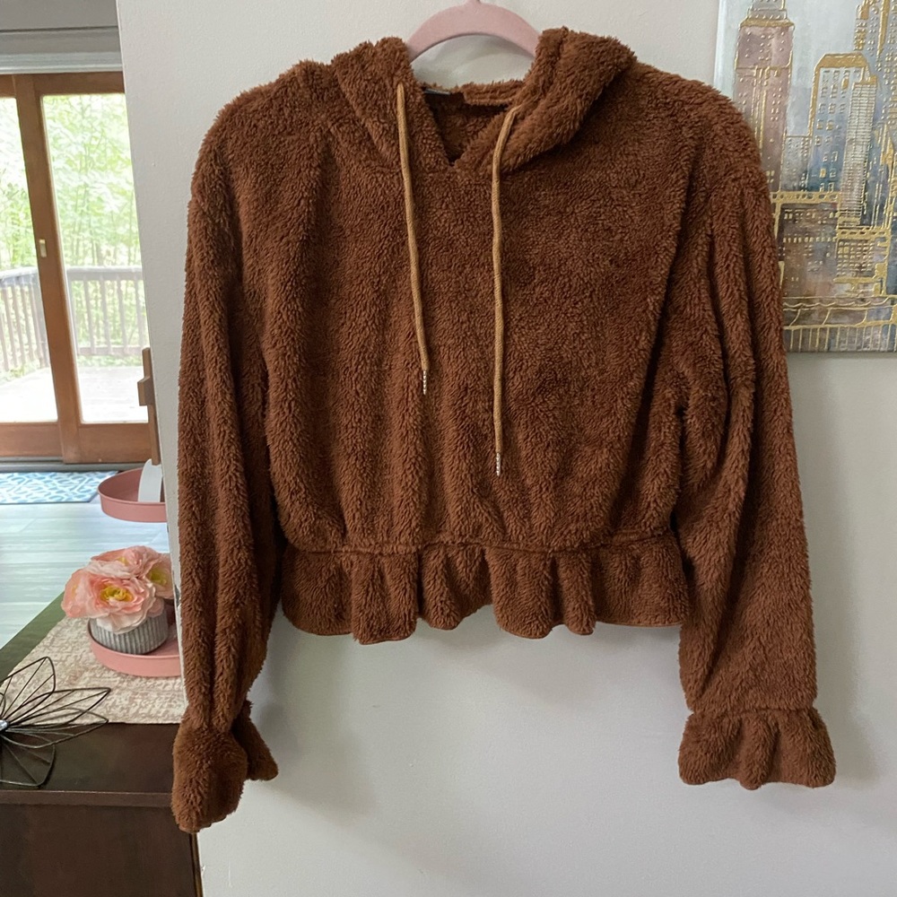 SHEIN Teddy hoodie NWOT